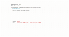 Desktop Screenshot of periphron.net
