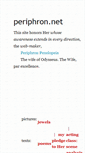 Mobile Screenshot of periphron.net