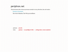 Tablet Screenshot of periphron.net